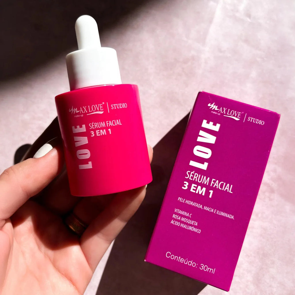 3 in 1 Vitamin C Facial Serum Pink Mosquito Hyaluronic Acid 30ml - Max Love