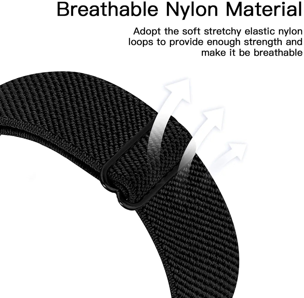 20mm/22mm band For Amazfit GTS 4 /2/2e/3/Mini/GTR 4/3/Pro/GTR2/47mm/42mm/stratos Nylon Elastic Watch Bracelet Amazfit bip strap