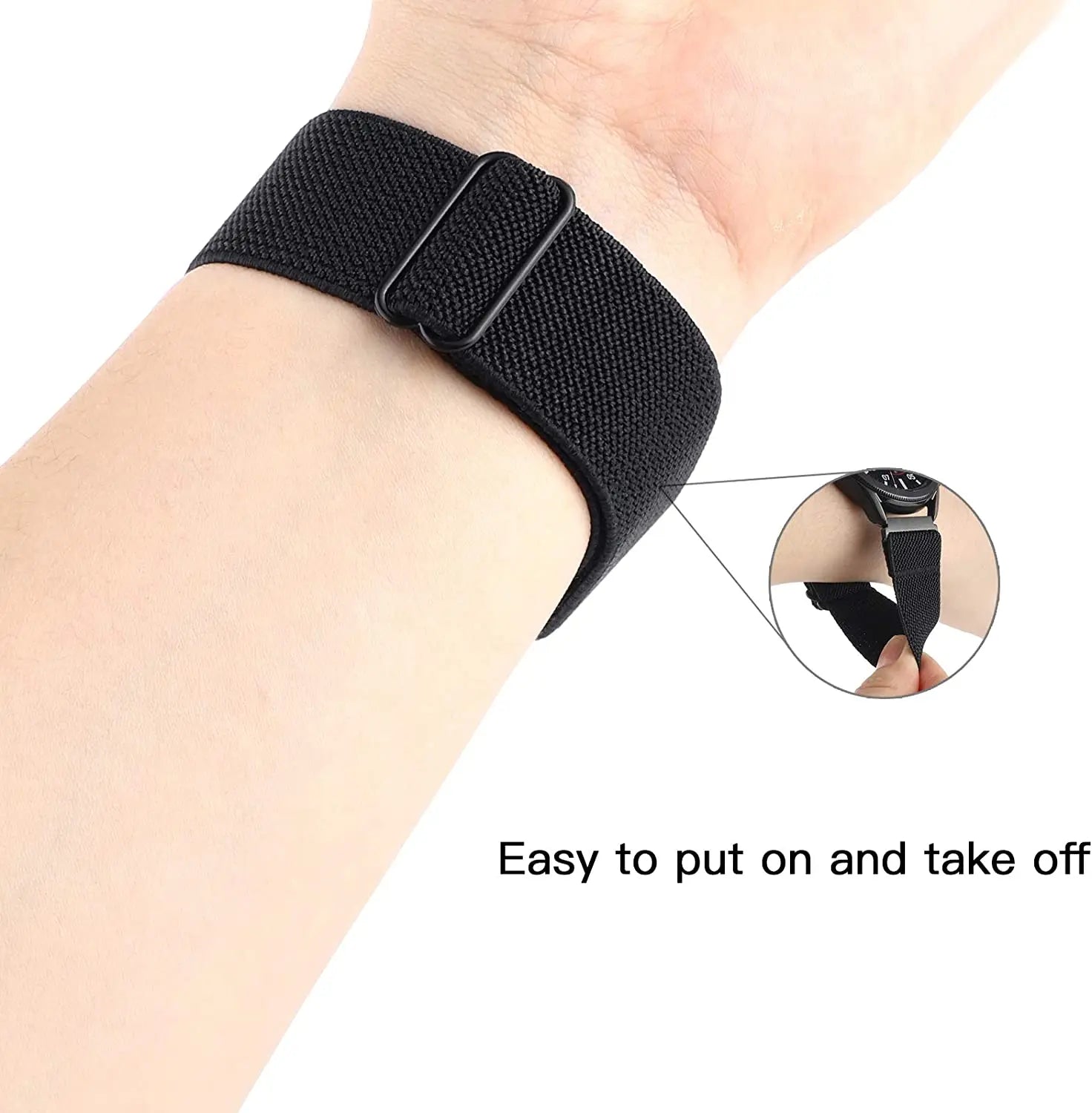 20mm/22mm band For Amazfit GTS 4 /2/2e/3/Mini/GTR 4/3/Pro/GTR2/47mm/42mm/stratos Nylon Elastic Watch Bracelet Amazfit bip strap