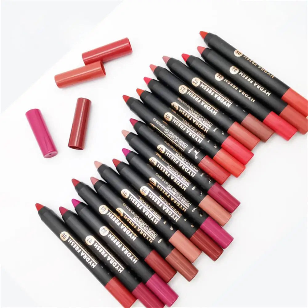 9 Colors Matte Lipstick Pen Makeup Long Lasting Waterproof Velvet Lip stick Soft Moisturizing Smooth Beauty Sexy Nude Lips Tint