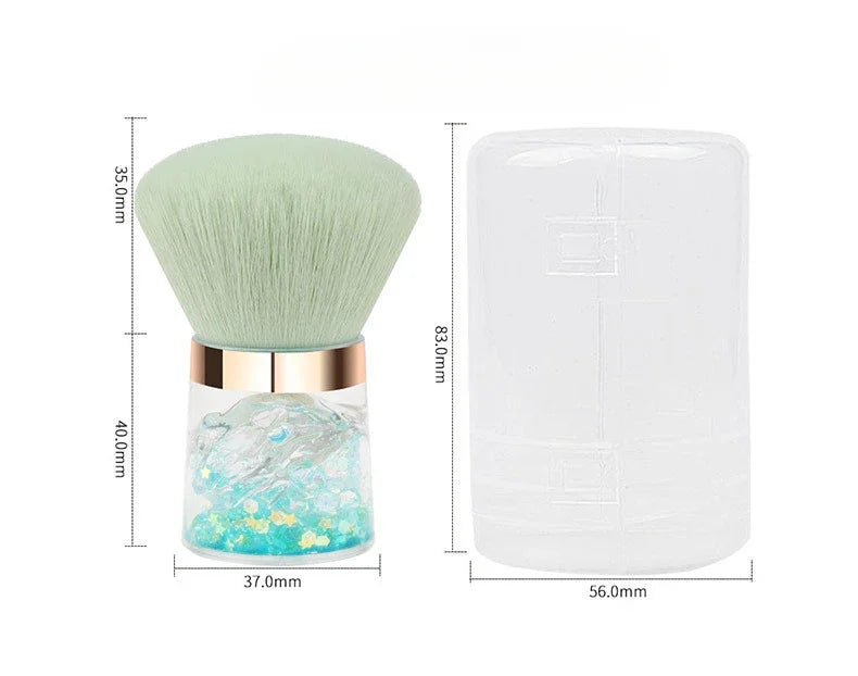 Nail Art Mushroom Rose Head Brush Remove Nail Dust Brush Polish Powder Cleaning Tool Beauty Makeup Brushes Manicure Accessories