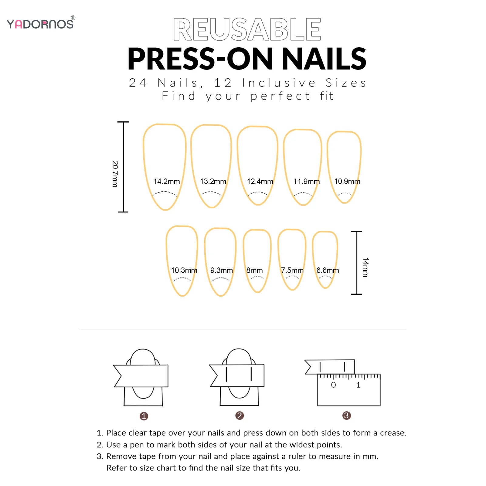 طقم أظافر وردي بطباعة الفراشة وفراشة ثلاثية الأبعاد 24 قطعة | 24Pcs Nude Pink 3D Bow Butterfly Press-On Nails