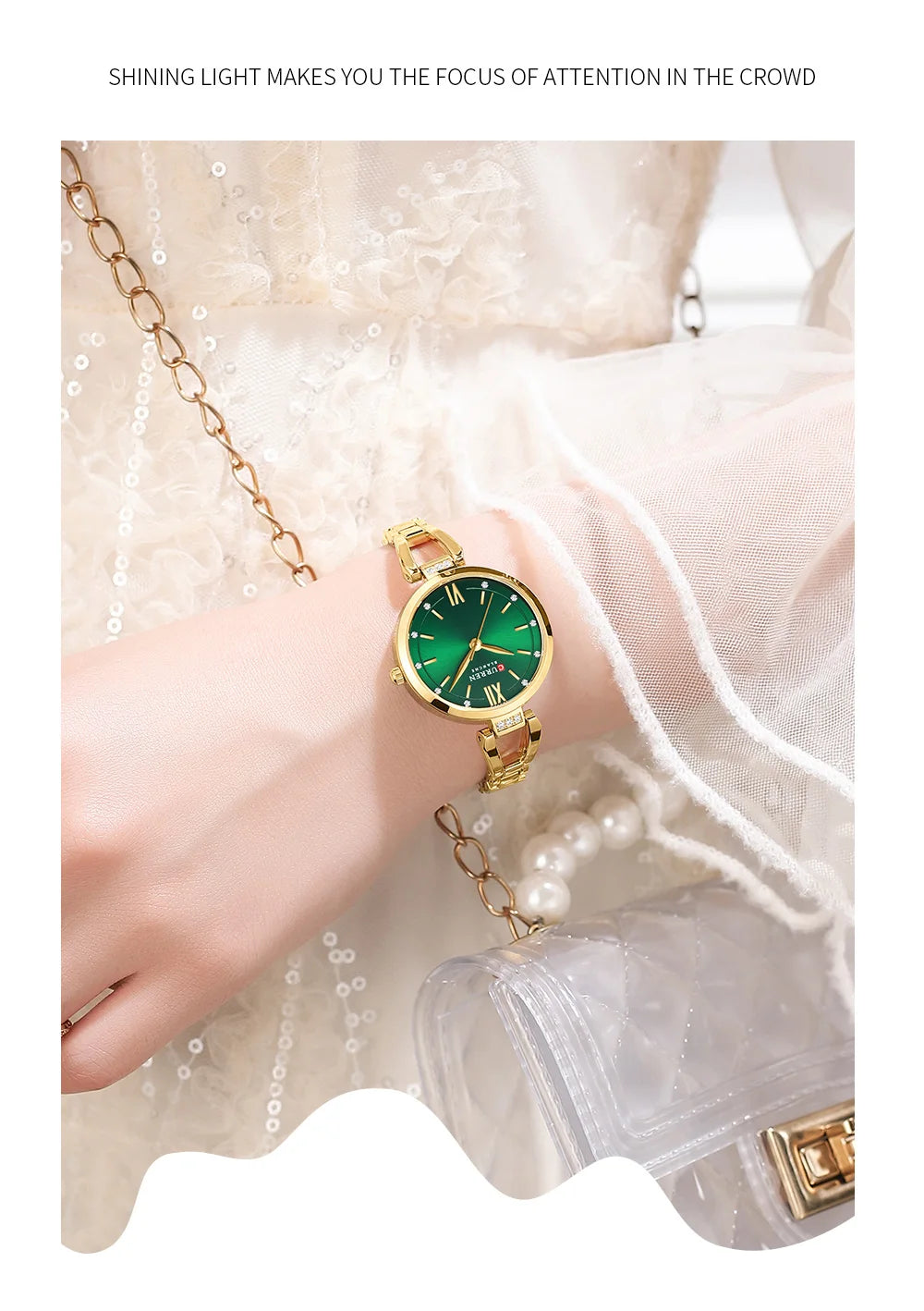 CURREN Brand Retro Quartz Watch Classic Roman Scale Ladies Bracelet Watches Women High Quality Wristwatch Vintage Female Clock