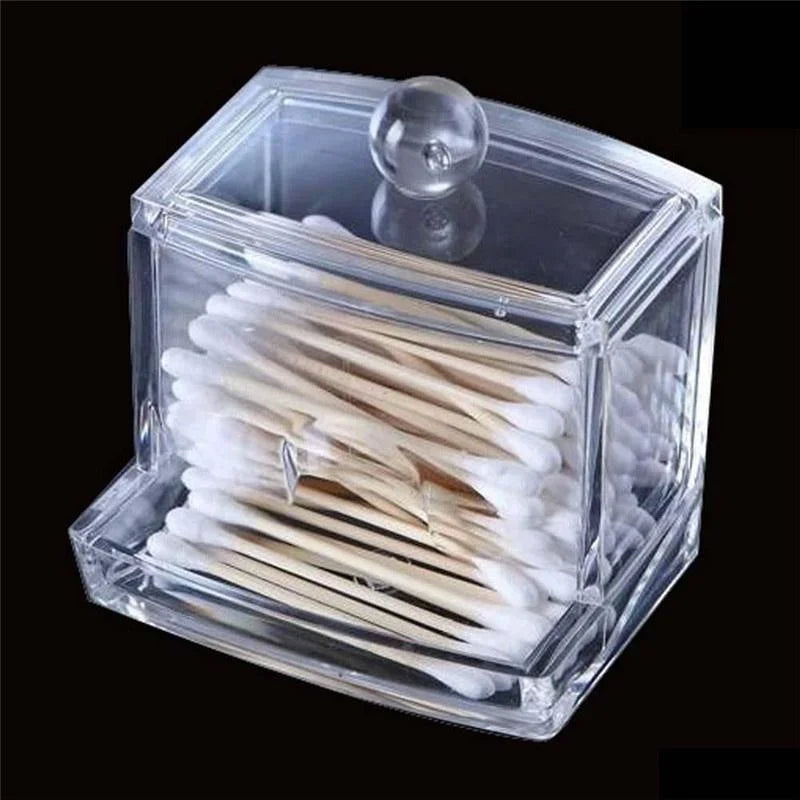Cotton Swab Box Case Makeup Storage Organizer Holder Organizer Box (without Cotton Swab )