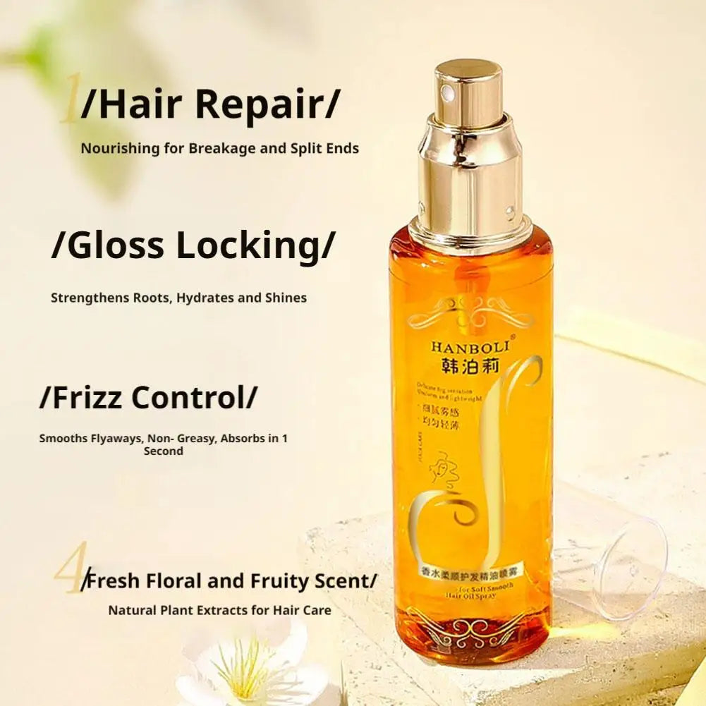 سبراي زيت شعر مغذي بدون غسيل مضاد للجفاف | No-Wash Nourishing Hair Oil Spray Anti-Dry