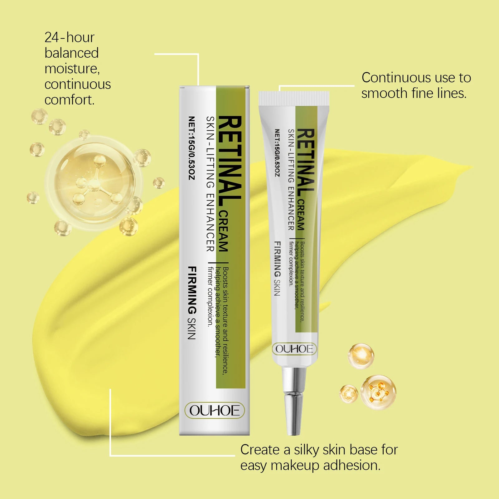 كريم ريتينول مضاد للشيخوخة للنساء مرطب ومشرق | Anti-Aging Retinol Cream Women Firming Brightening Deep Hydration