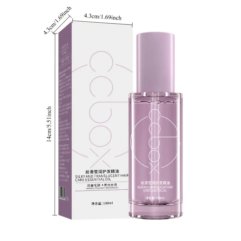 زيت عناية الشعر 100مل معطر طويل الثبات للشعر الجاف | Hair Care Essential Oil 100ml Long Lasting Fragrance Smooth