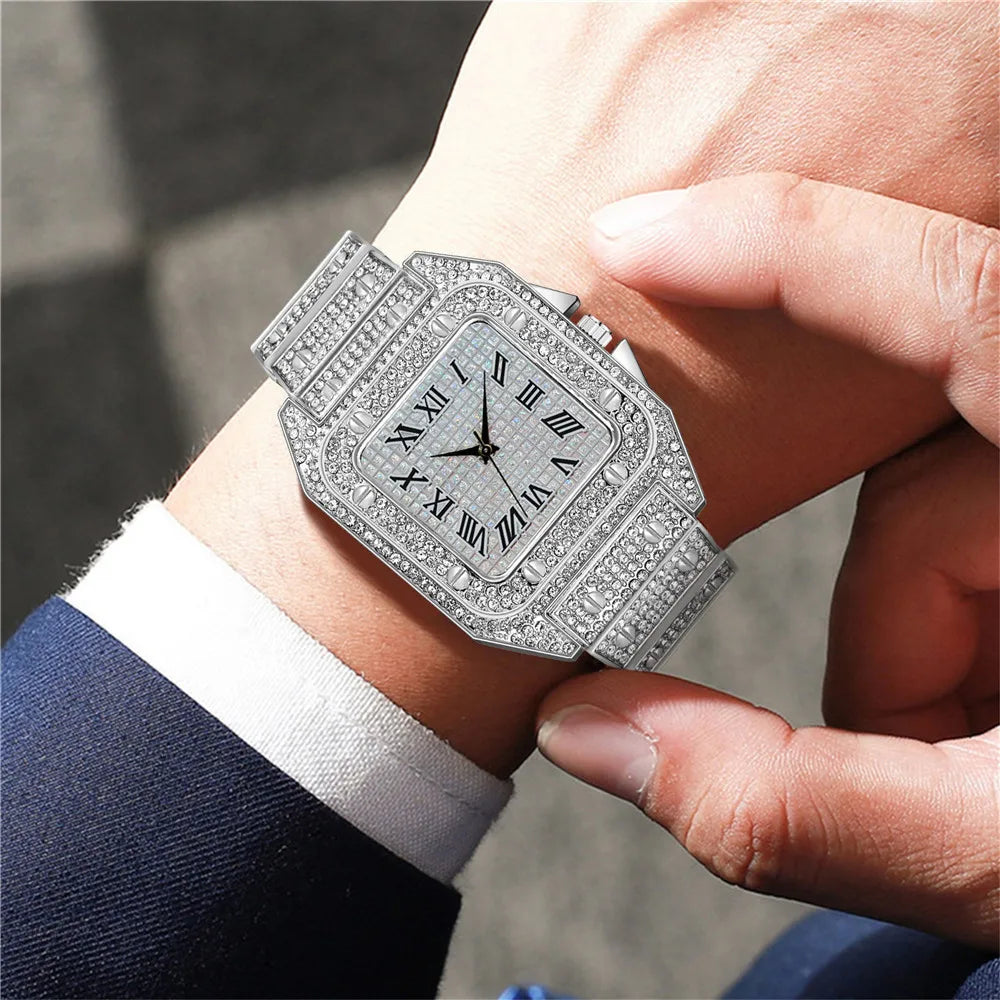 Fashion Men's Stainless Steel Watches Luxury Quartz Watches Men's Business Watches Men's Clocks Relogio Masculino