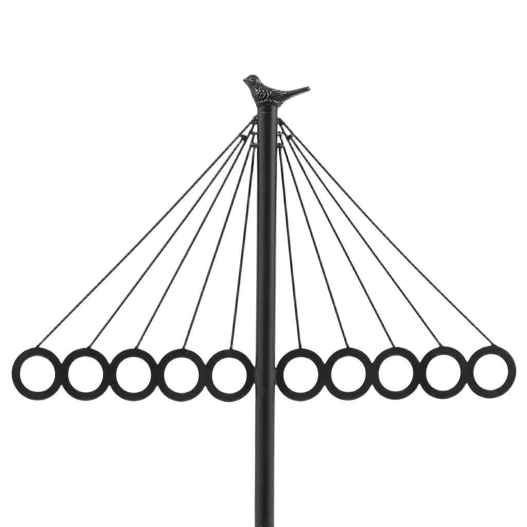 Clothing Rack with 10 Hooks Creative Decorative Metal Clothing Rack Entrance Clothing Rack With Rock Slab Base