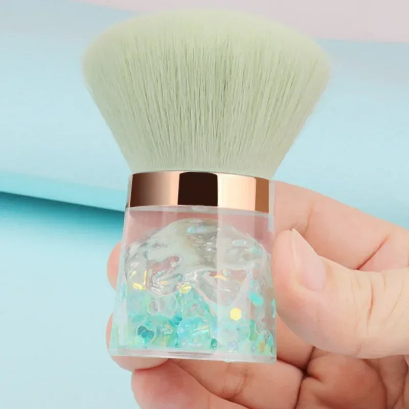 Nail Art Mushroom Rose Head Brush Remove Nail Dust Brush Polish Powder Cleaning Tool Beauty Makeup Brushes Manicure Accessories