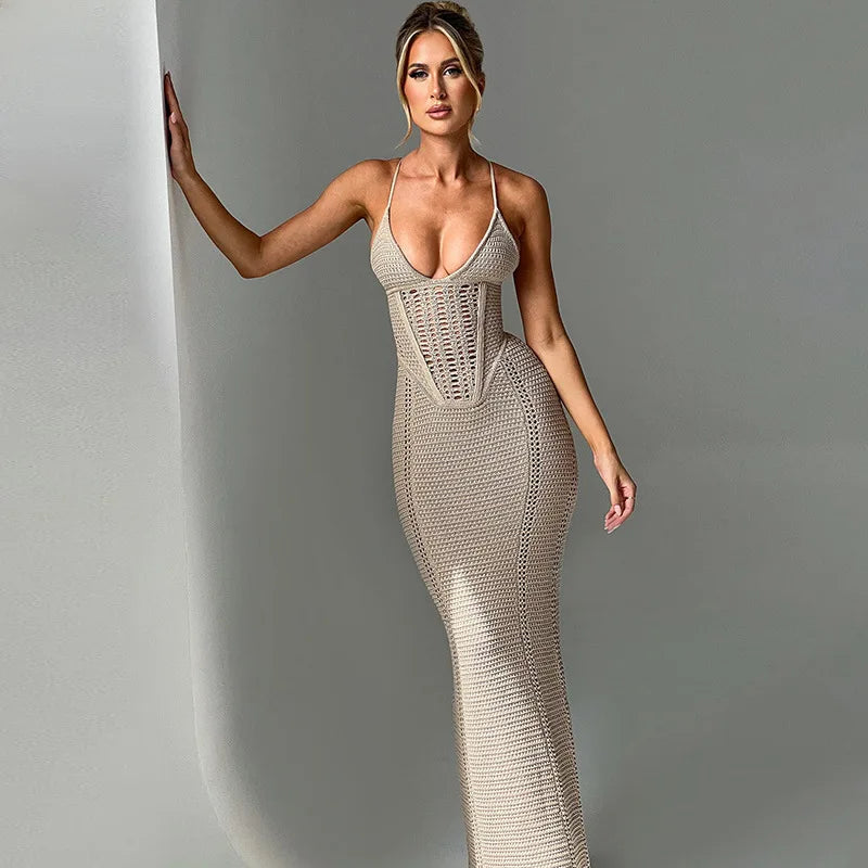 Sexy Cover Up Bikini Women Swimsuit Cover-up Beach Bathing Suit Beach Wear Knitting Swimwear Mesh Beach Dress Tunic Robe