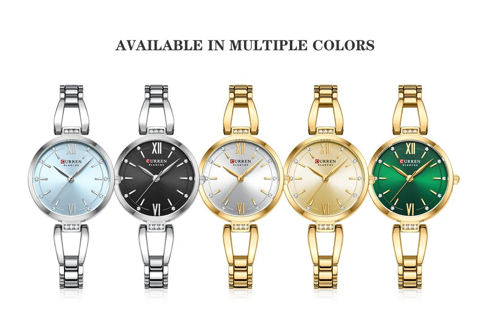 CURREN Brand Retro Quartz Watch Classic Roman Scale Ladies Bracelet Watches Women High Quality Wristwatch Vintage Female Clock