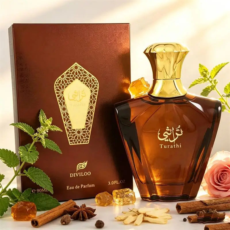عطر عربي فاخر 90مل ياسمين وليمون وعنبر للجنسين | Arabian Luxury Perfume 90ml Jasmine Lemon Amber Unisex Long Lasting