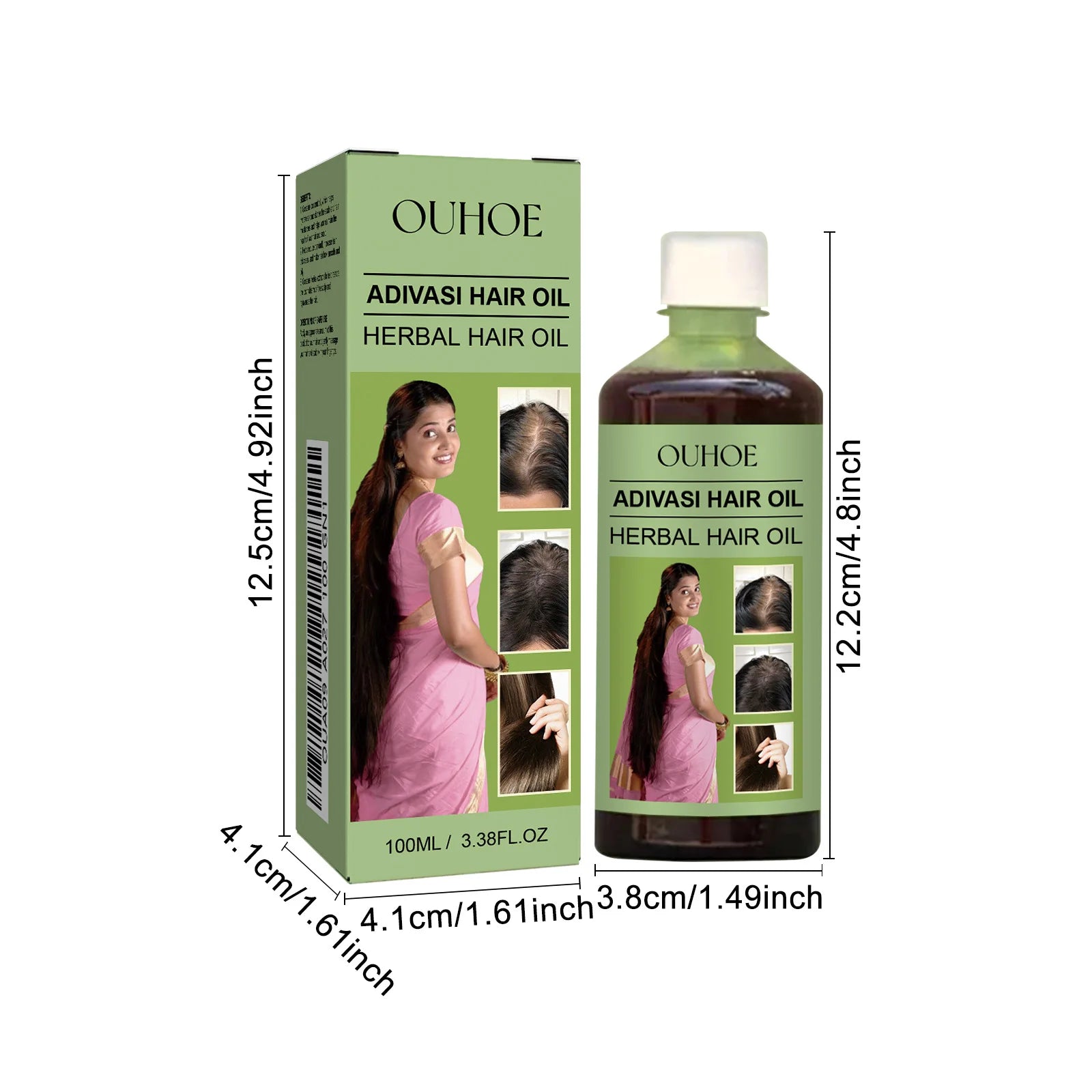 Adivasi Herbal Hair Growth Oil 100ml – Rosemary, Repair & Scalp Nourishment | زيت أديفاسي الهندي لنمو الشعر