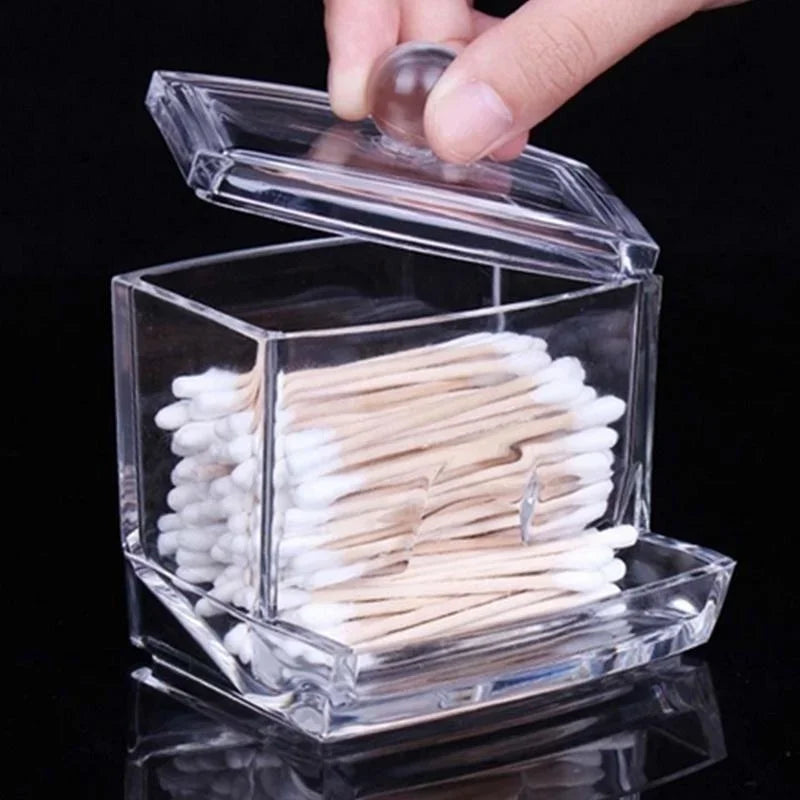 Cotton Swab Box Case Makeup Storage Organizer Holder Organizer Box (without Cotton Swab )