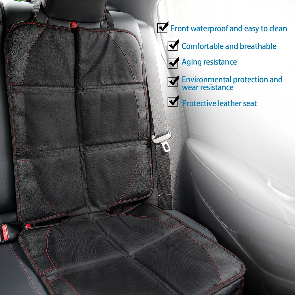 Car Seat Cover Child Children Kids Safety Seat Protective Sheet Mat Pad Auto Baby Seat Protector Pet Dirt Kick Mat Organizer BLK