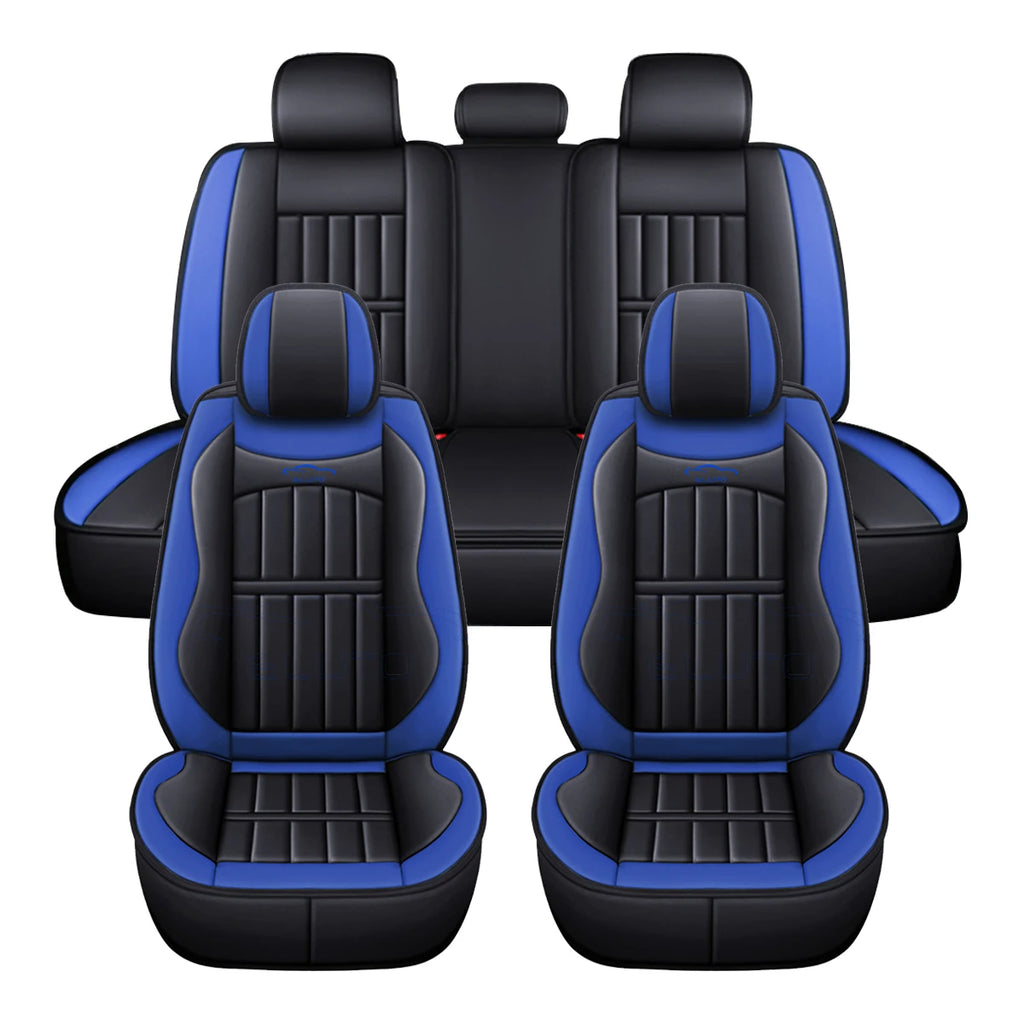 Car Seat Covers For 5 SEAT Pu Leather Seats Cover Full Set Seat Cushion Cover Front Rear Seat Cover Universal SUV Trucks