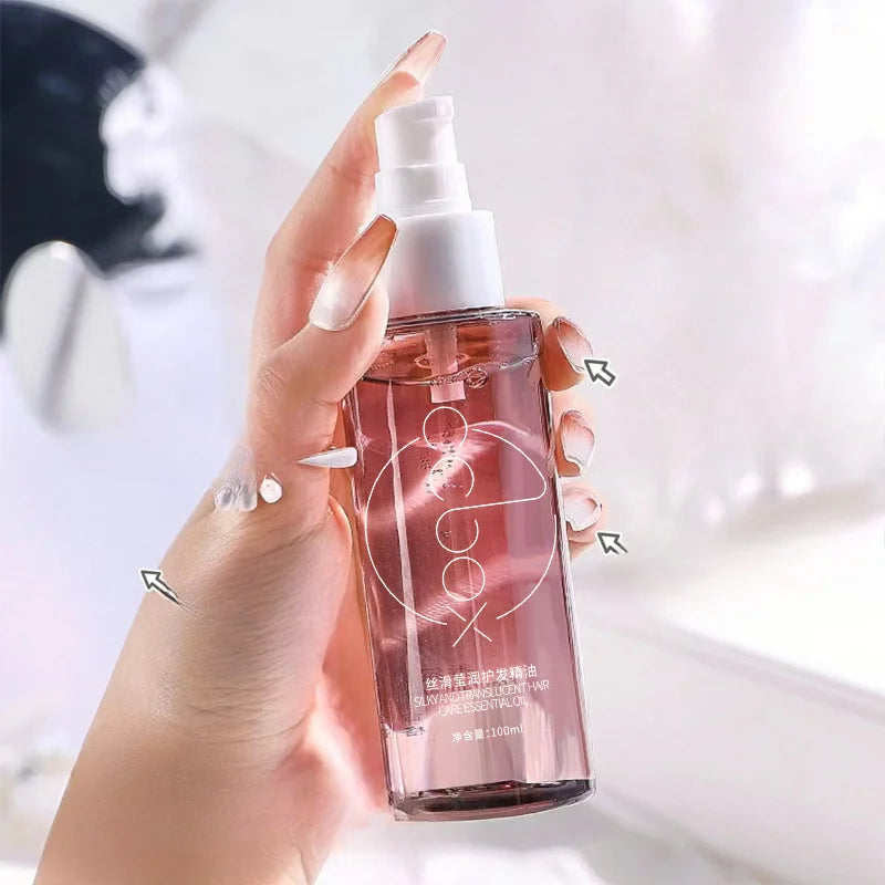 زيت عناية الشعر 100مل معطر طويل الثبات للشعر الجاف | Hair Care Essential Oil 100ml Long Lasting Fragrance Smooth