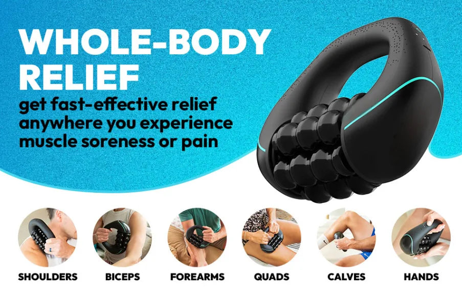 Massage Roller Handheld Deep Muscle Massage Relaxation Gun Cervical Neck massage Tool For Recovery After Exercise and Futness
