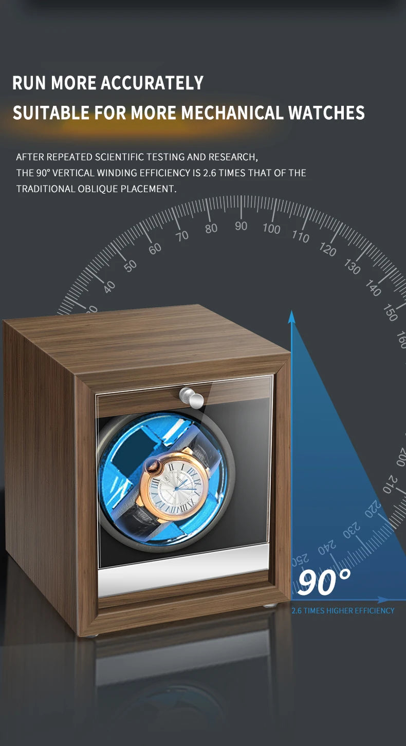 Luxury Wood Automatic Watch Winder Watches Box1 2 3 4 Slots With Japanese Marlboro Movement Watch Cabinet Clock Storage Box
