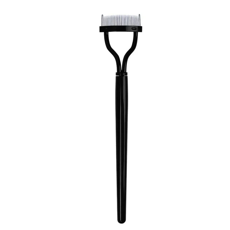 1/2Pcs Ergonomic Eyelash Comb Separator - Curved Comb Belt with Dust Cover Clear Root Styling Tool for Eyelashes