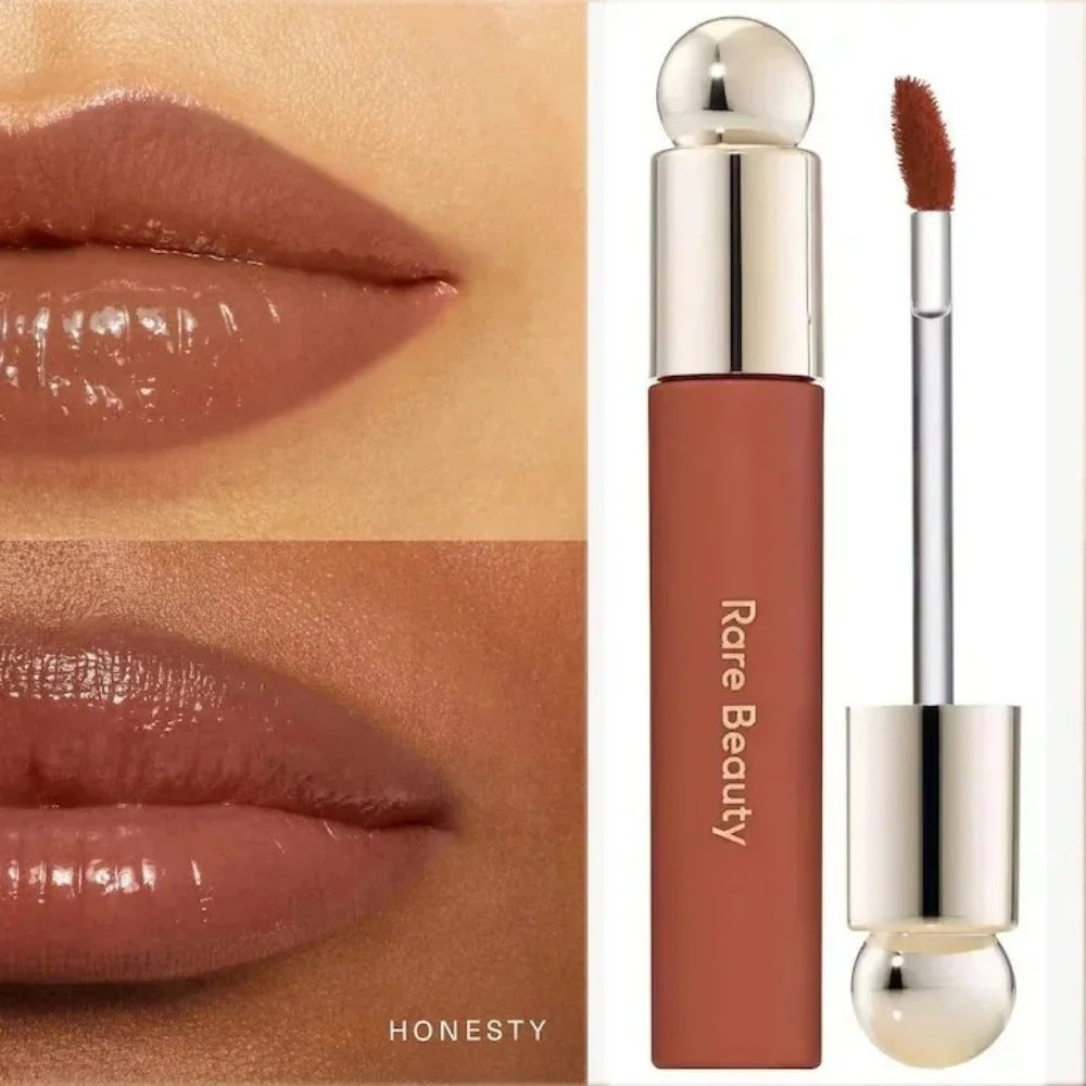 بلش وجلوس شفاه Rare Beauty مشرق وأنيق مع علبة | Rare Beauty Blush Lip Gloss Brightening Silky Contour Makeup