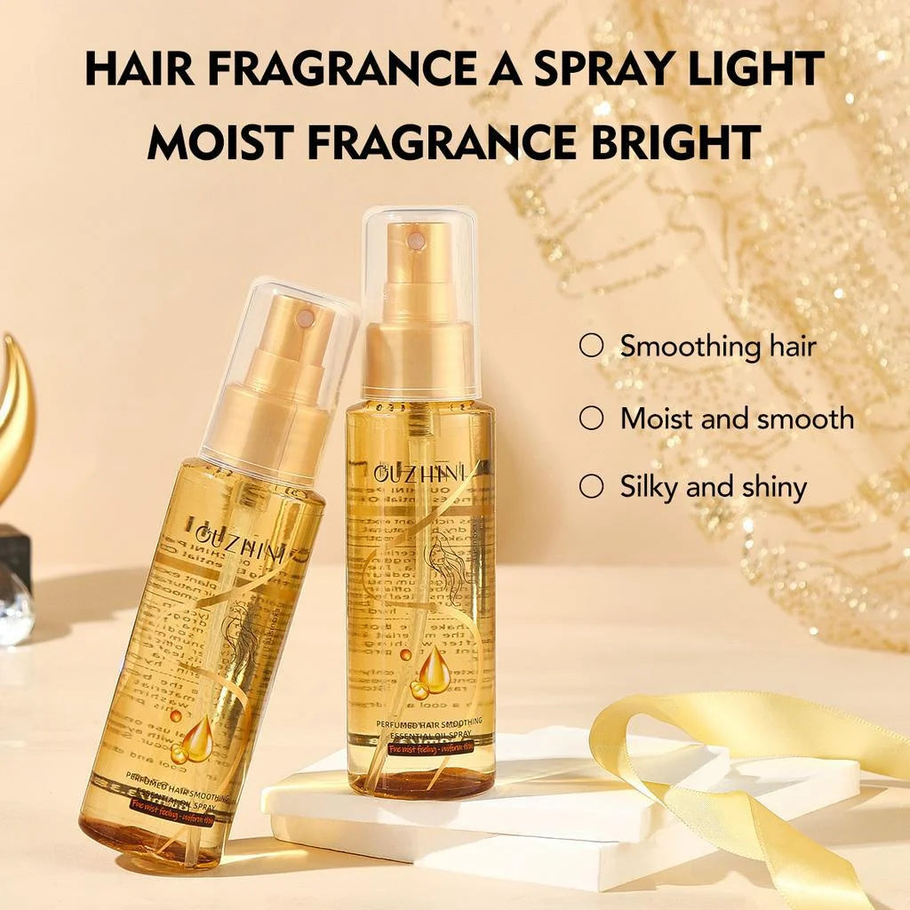سبراي زيت الشعر المغذي بعمق يزيد اللمعان ويرمم التلف برائحة عطرية | Deep Nourishing Hair Oil Spray Luster Repair Damage Fragrance