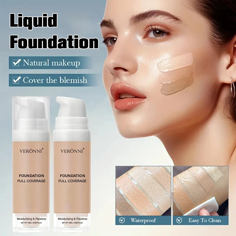 فاونديشن سائل تغطية كاملة متحكم في الدهون | Full Coverage Liquid Foundation Oil Control