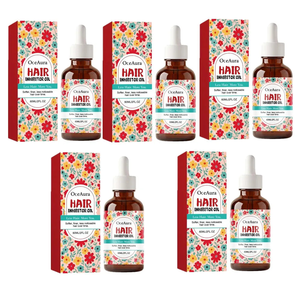 Hair Inhibitor Oil  Natural Soothing Body Oil for Hair Removal Smoothing Skin Reduces Hairs Shrink Pores for All Skin Types