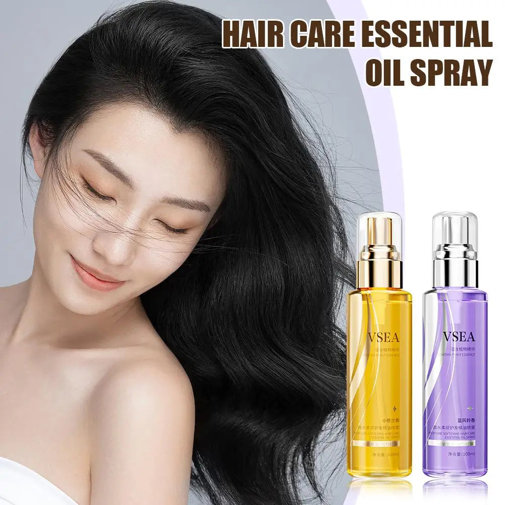 سبراي زيت الشعر 100مل مضاد للتجعد ومانح للبريق | Anti-Frizz Hair Oil Spray 100ml Shine & Conditioning