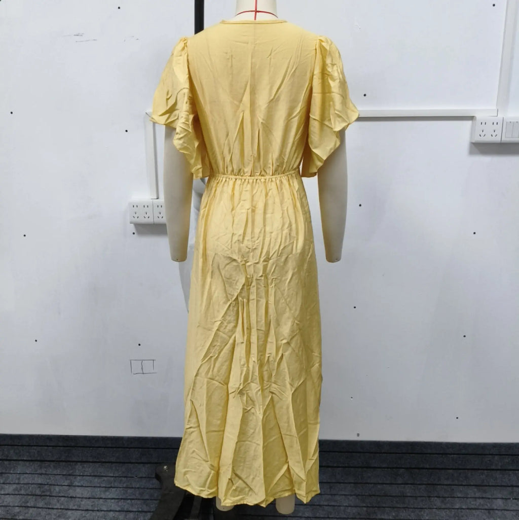2026 Early Spring New French Casual Elegant Dress With Button Design, Slim-fit Party Dress, Tea Break Dress For Women Party Sexy
