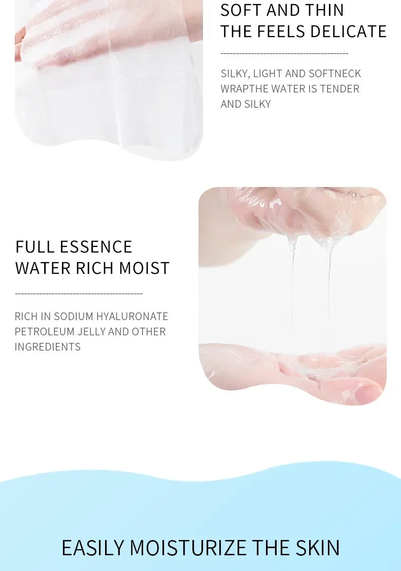 3/5/10/20Pcs Collagen Firming Neck Mask Hyaluronic Acid Nourishing Neck Masks Lifting Brightening Moisturizer Beauty Skin Care