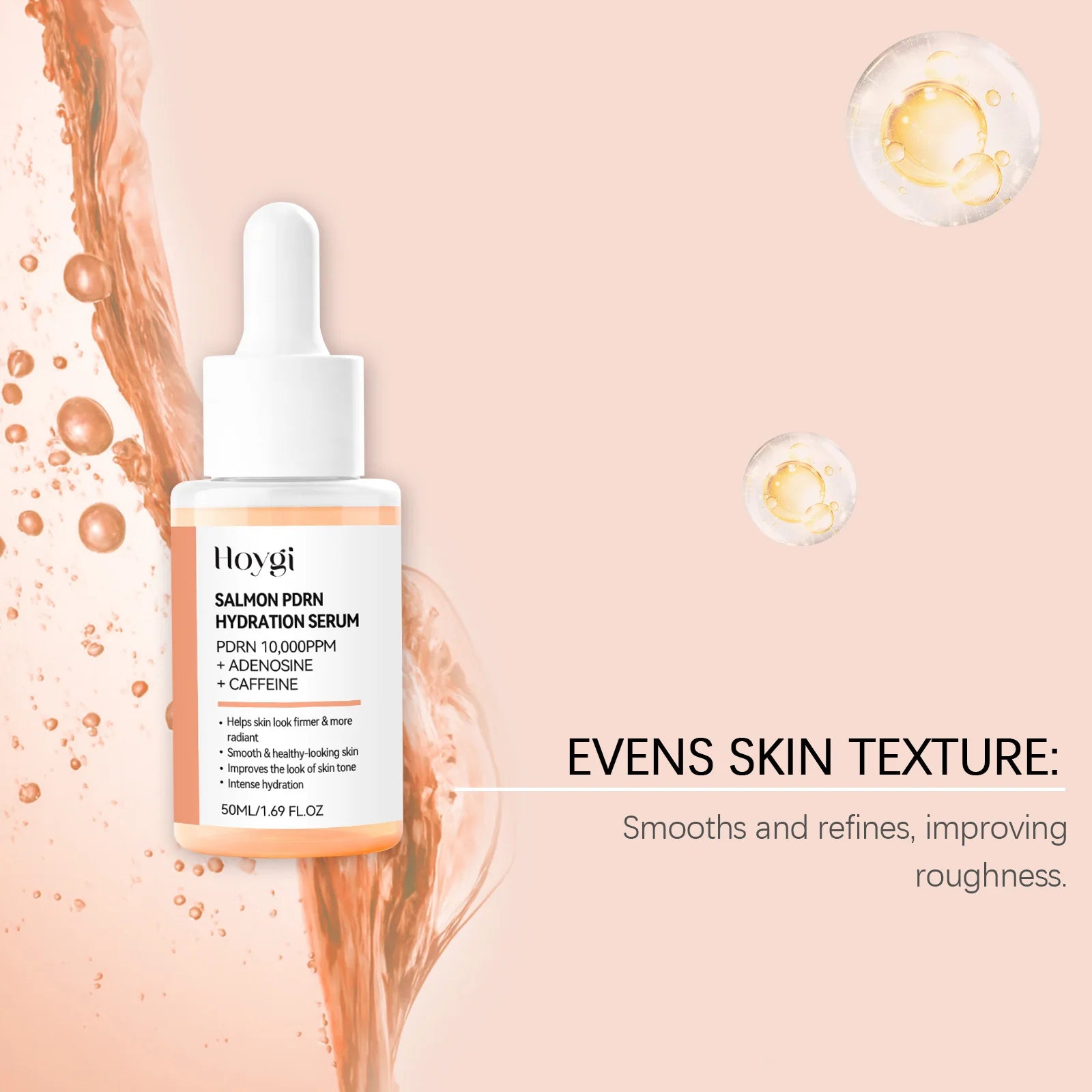 سيروم السالمون للوجه - ترطيب وإشراق ونعومة | Salmon Facial Essence Hydrating Brightening Serum