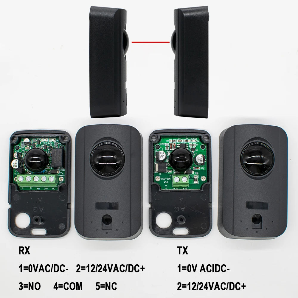 12/24V Automated Gate Safe Infrared Detector Sensor Garage Gate Door Safety Infrared Photocells