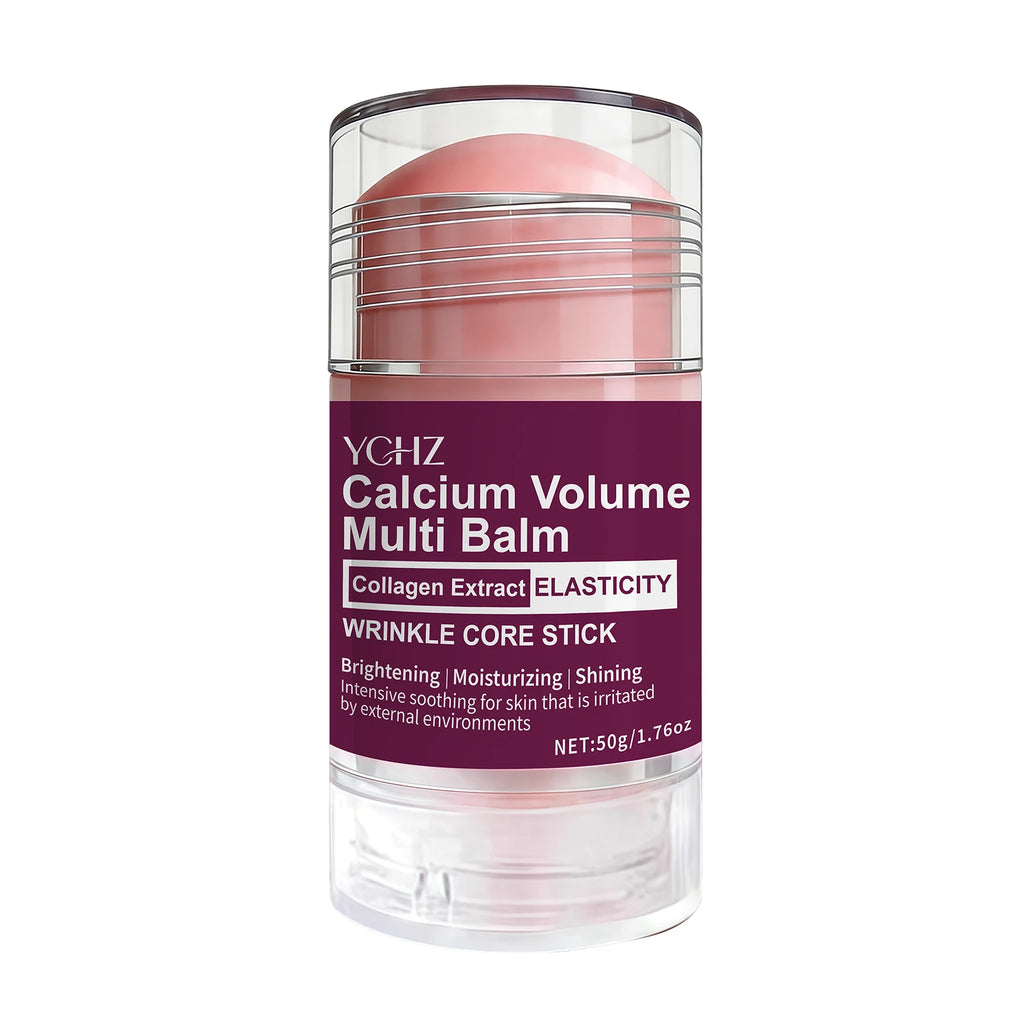 Collagen Facial Care Stick: a Multi-Functional Product That Combines Lip Balm, Eye Cream, Neck Cream, Primer, and Facial Moisturizer, Offering Hydrating and Firming Benefits, Suitable for All Skin Types