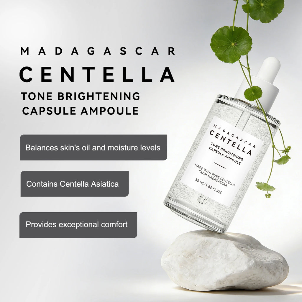 Madagascar Snowgrass Nicotinamide Essence 55ml - Soothes Uneven Tone & Supports Radiance for a Clear, Glowing Complexion.