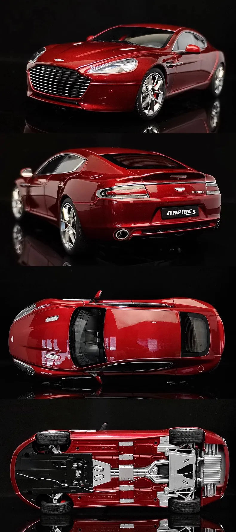 Autoart 1/18 Car Model Aston Martin Rapid S 2015 Edition Simulation Alloy Car Model Limited Car Collection Boy Birthday Gift
