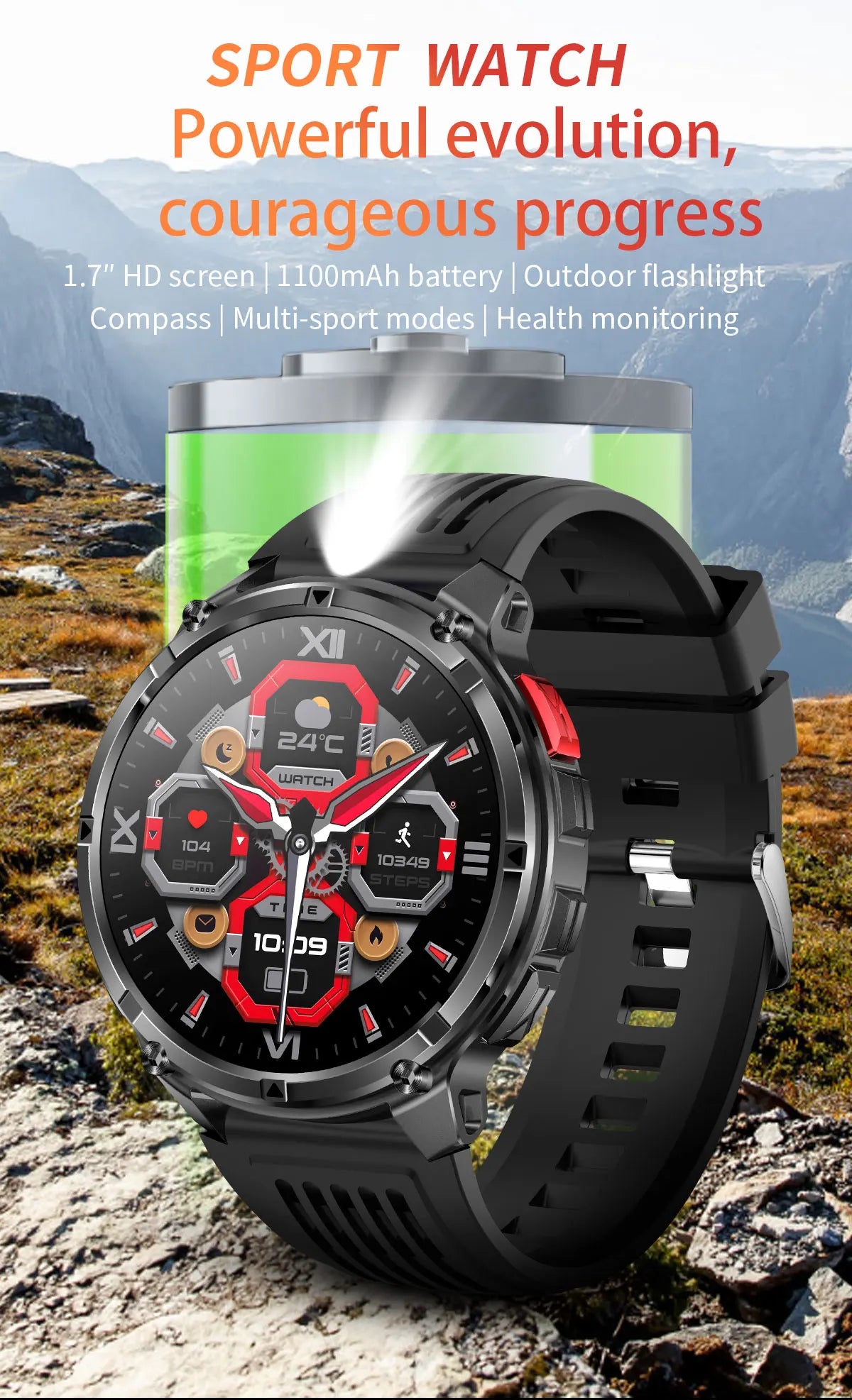 2026 New T-Rex3 Pro GPS Tracker 1100mAh Smartwatch Men 120-Day Standby Clock Rugged Outdoor Sport 10ATM Waterproof Call Watches