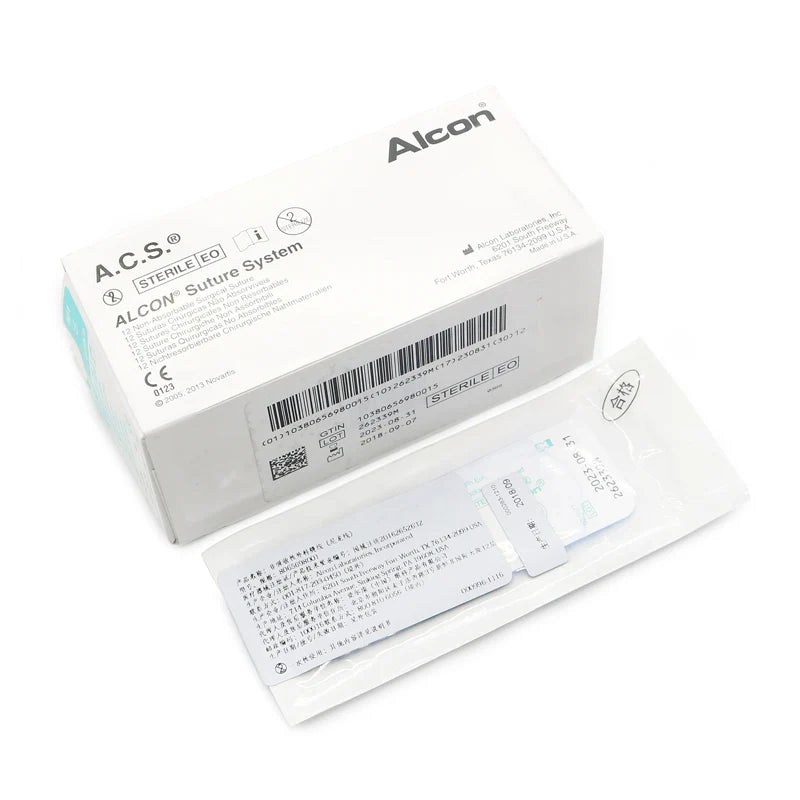 Alcon Eye Stitch Suture Line Nylon Line Polypropylene Suspension Line 10-0 Double Needle Spatula Needle