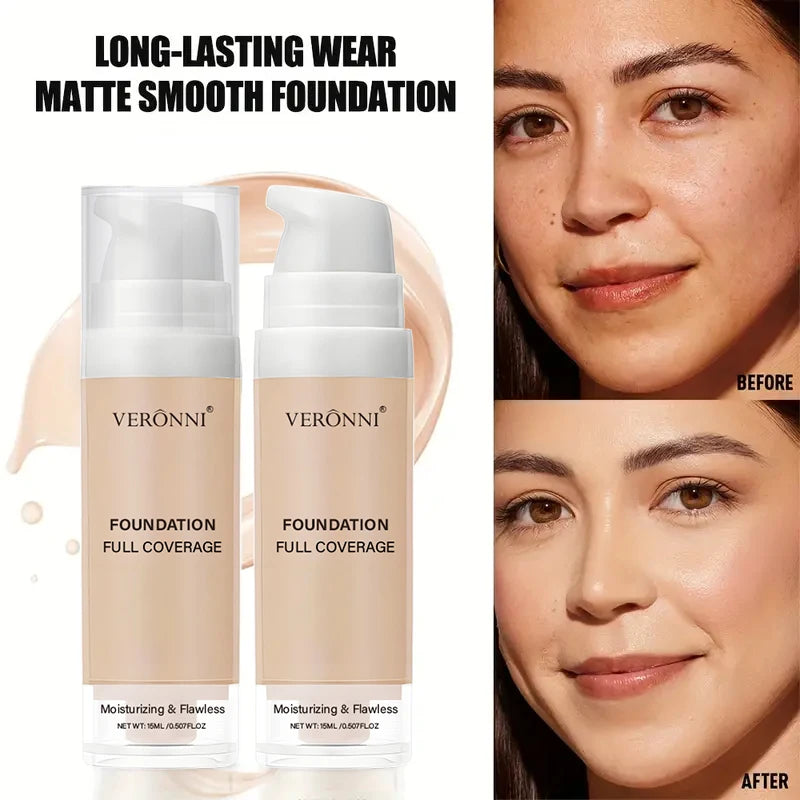 فاونديشن سائل تغطية كاملة متحكم في الدهون | Full Coverage Liquid Foundation Oil Control