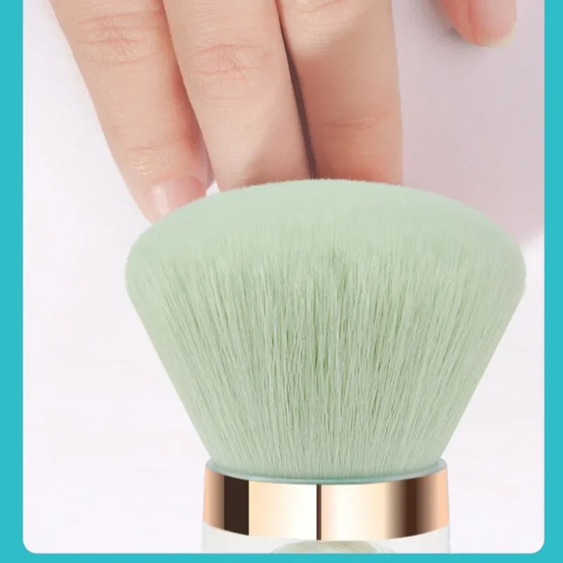 Nail Art Mushroom Rose Head Brush Remove Nail Dust Brush Polish Powder Cleaning Tool Beauty Makeup Brushes Manicure Accessories