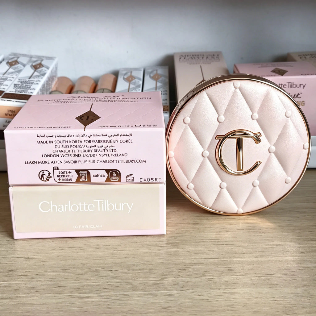 كوشن فاونديشن Charlotte Tilbury خفيف ومرطب | Charlotte Tilbury CT Cushion Foundation Long-Lasting
