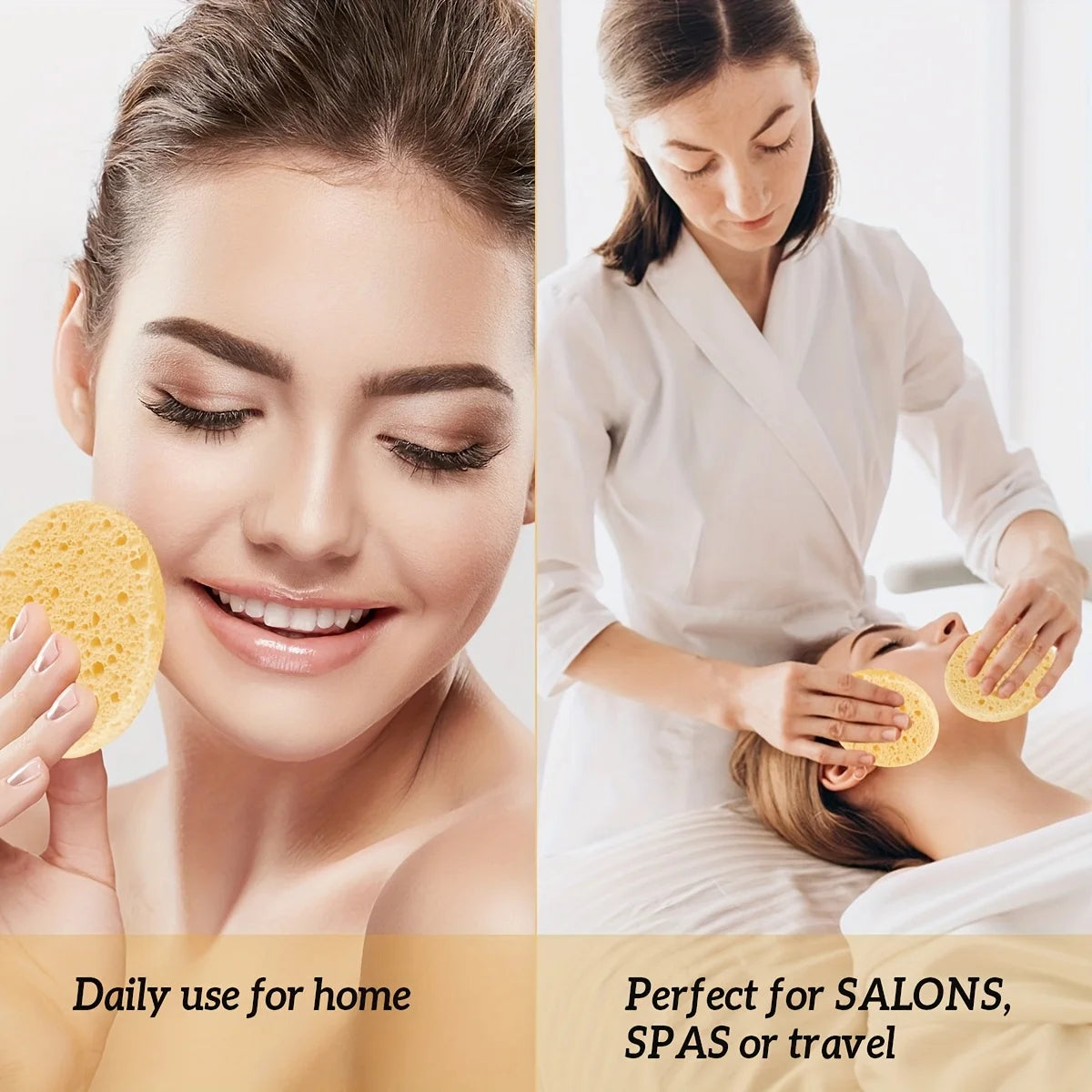 إسفنجة تنظيف الوجه المضغوطة للتقشير وإزالة المكياج | Compressed Facial Sponges Exfoliating Makeup Removal