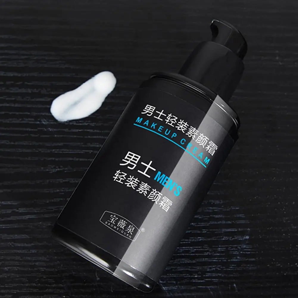 كريم مكياج طبيعي للرجال 50ج فا�نديشن مرطب ومضيق للمسام | Men's Natural Makeup Foundation Cream 50g Moisturizing Pore Minimizing