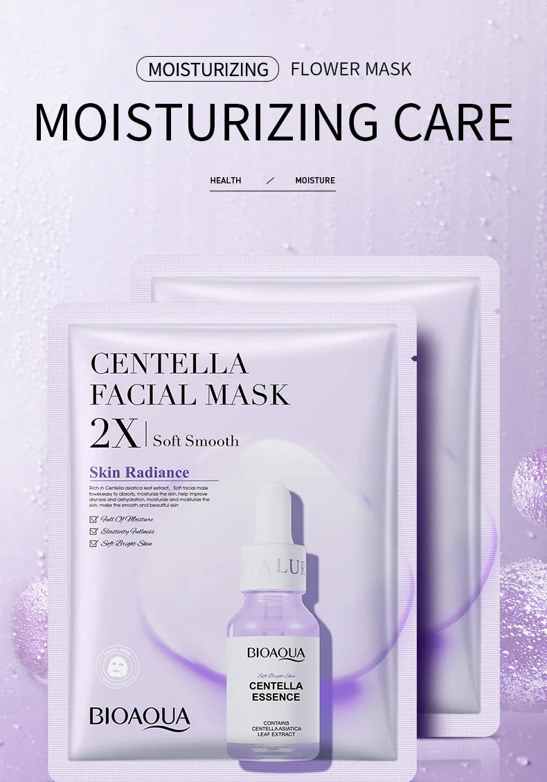 20pcs BIOAQUA Moisturizing Face Mask Whitenting Facial skincare Anti-aging Wrinkle Hydrating Facial Sheet Mask Skin Care