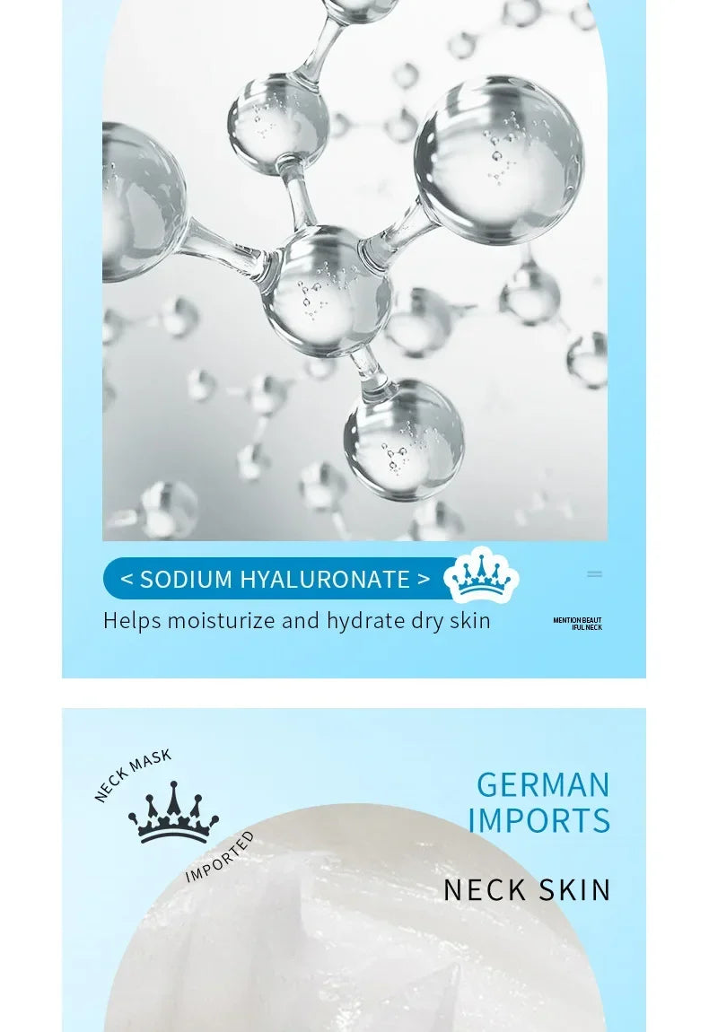 3/5/10/20Pcs Collagen Firming Neck Mask Hyaluronic Acid Nourishing Neck Masks Lifting Brightening Moisturizer Beauty Skin Care