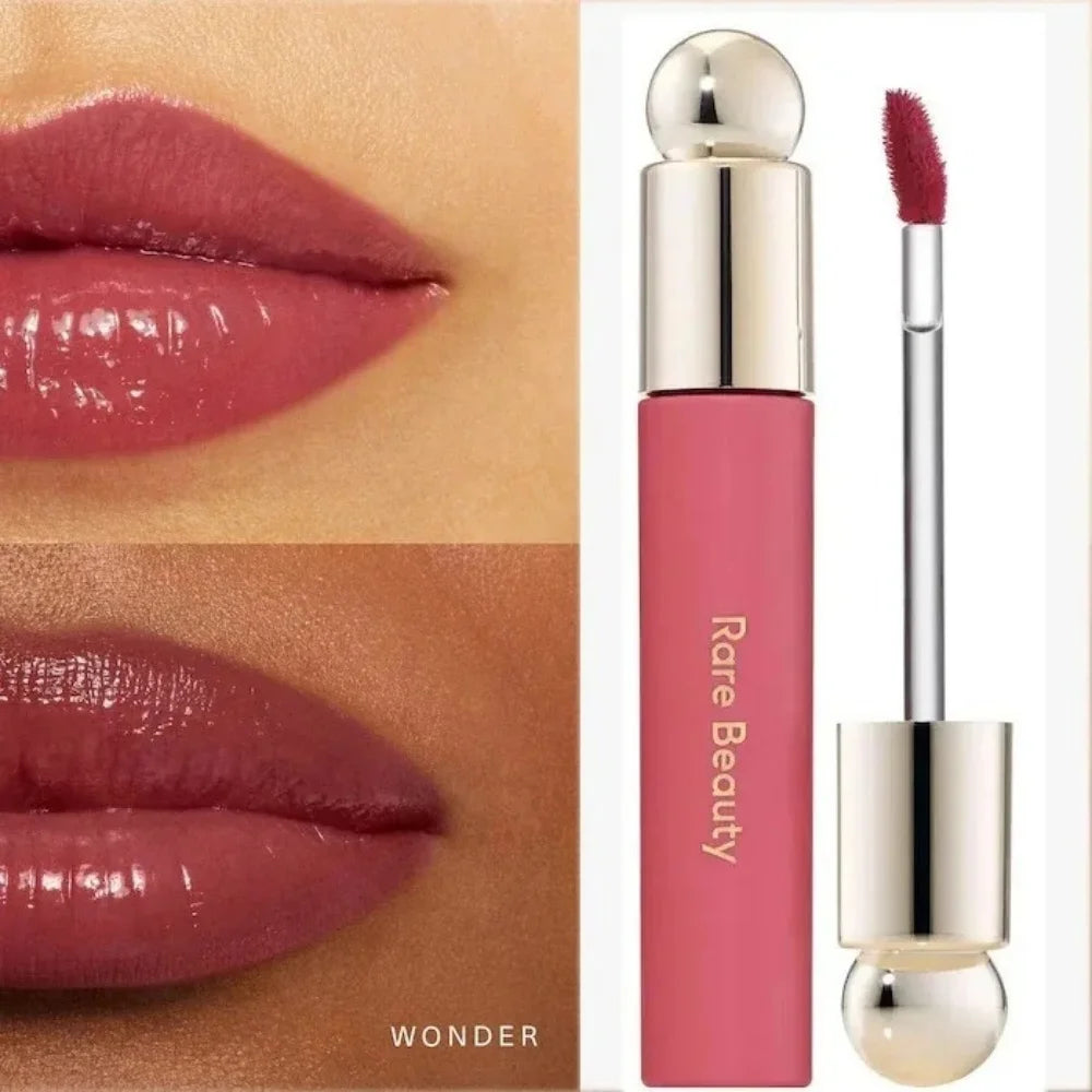 بلش وجلوس شفاه Rare Beauty مشرق وأنيق مع علبة | Rare Beauty Blush Lip Gloss Brightening Silky Contour Makeup