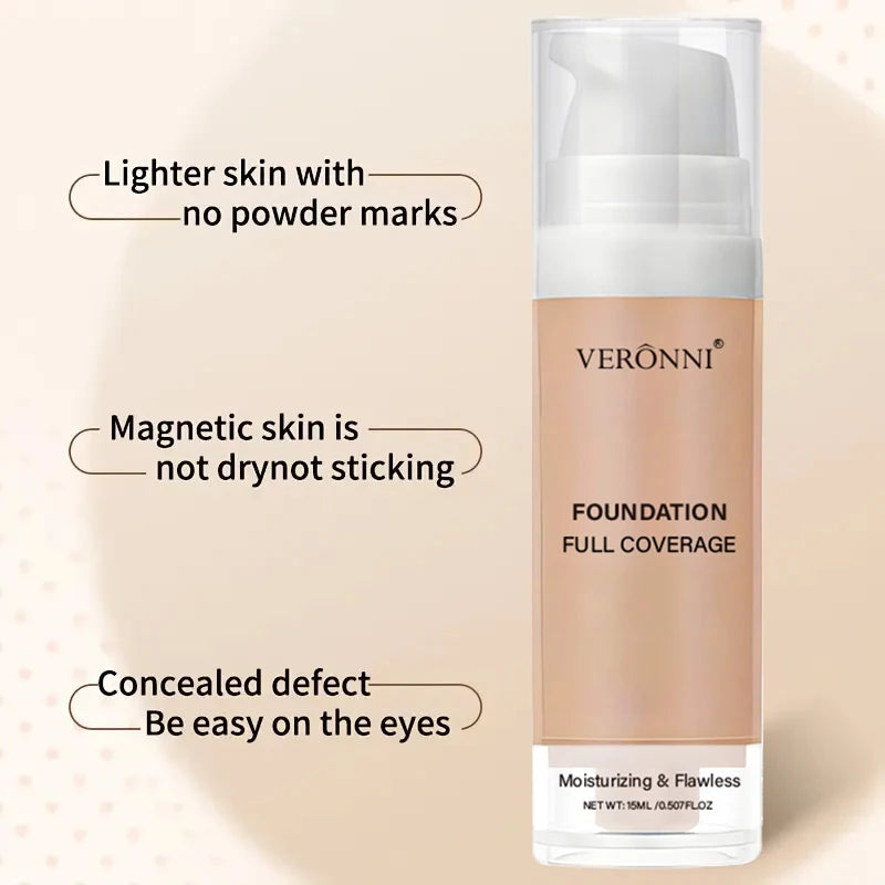 فاونديشن سائل تغطية كاملة متحكم في الدهون | Full Coverage Liquid Foundation Oil Control