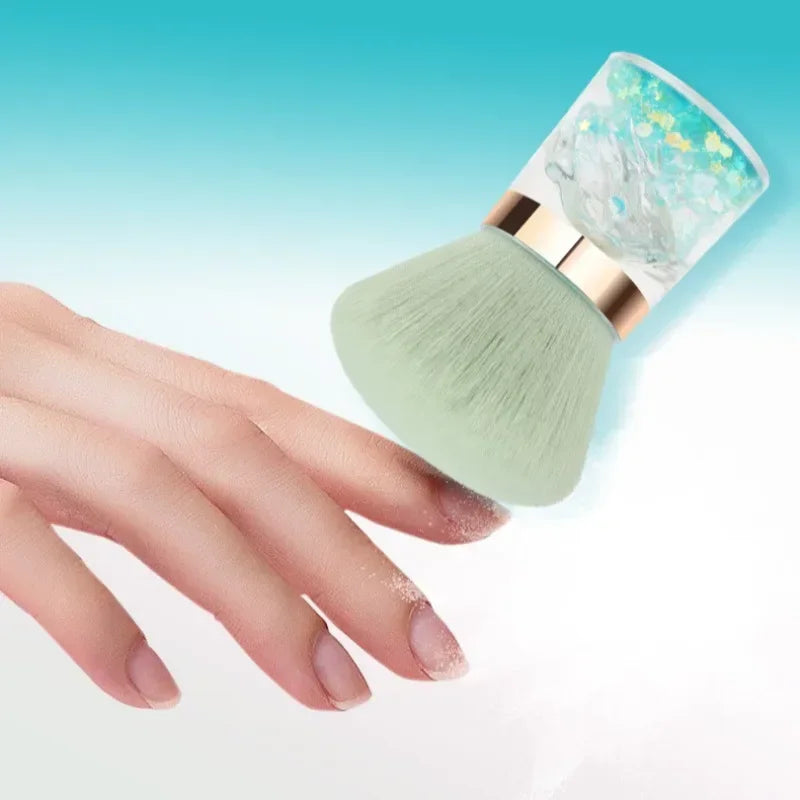 Nail Art Mushroom Rose Head Brush Remove Nail Dust Brush Polish Powder Cleaning Tool Beauty Makeup Brushes Manicure Accessories
