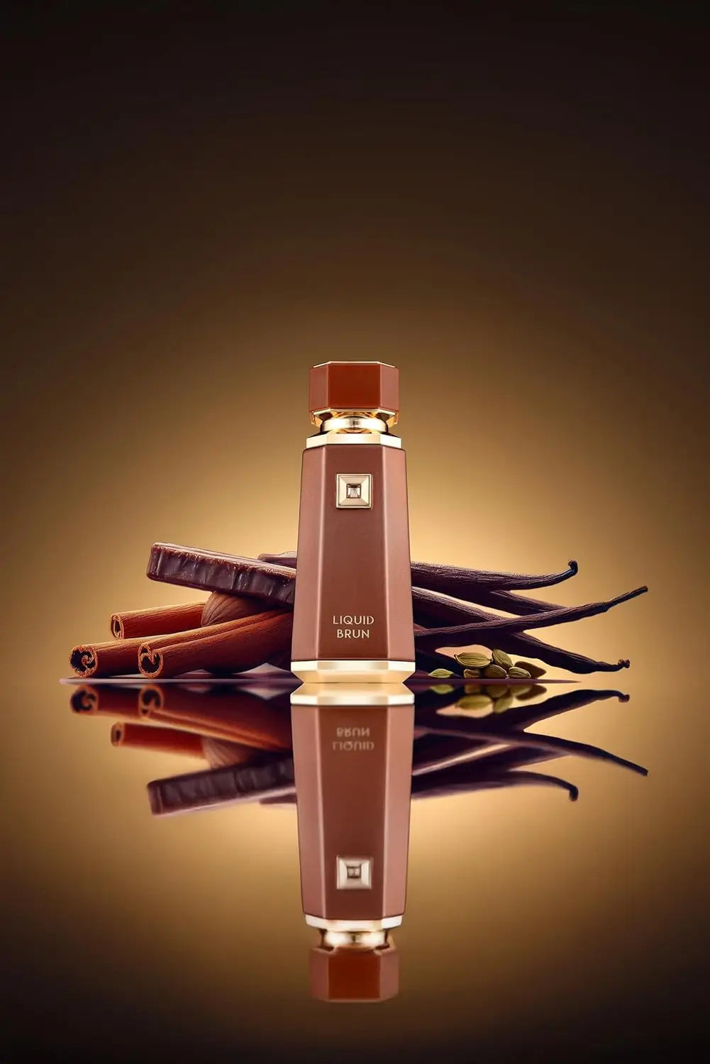 Fragrance World Liquid Brun EDP 100ml Warm Woody Amber Long Lasting Unisex Perfume Gift for Halloween Christmas Thanksgiving